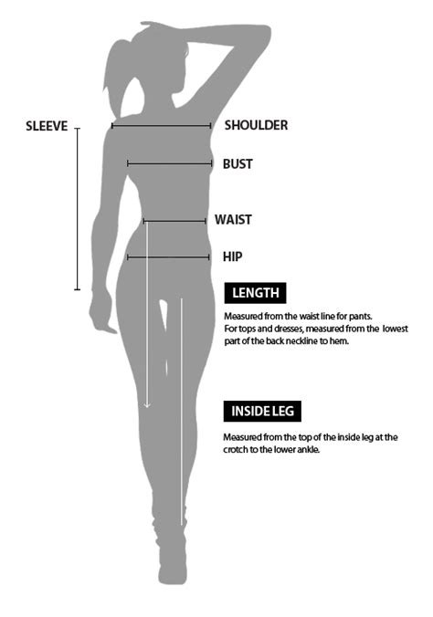 Size Guide Gracie Clothing