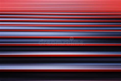 Horizontal Red Motion Blur Abstraction Stock Illustration
