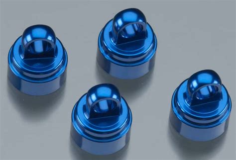 Traxxas 3767a Aluminum Shock Caps Anodized Blue 4 Samirc