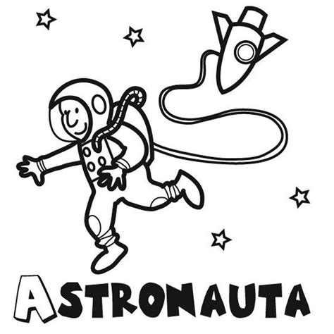 Astronauta para colorear (59/59) como has podido comprobar nuestros dibujos de astronauta para colorear son fáciles de pintar. Dibujo de un astronauta para pintar