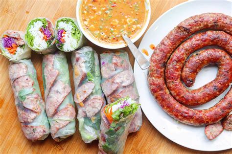 Fresh Spring Rolls w/ Hmong Sausage - C.HerCreations | Recipe | Fresh ...