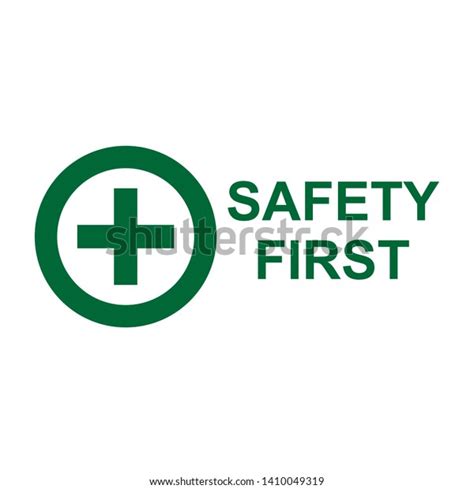 Safety First Icon Attention Illustration Simple Stock Vector Royalty