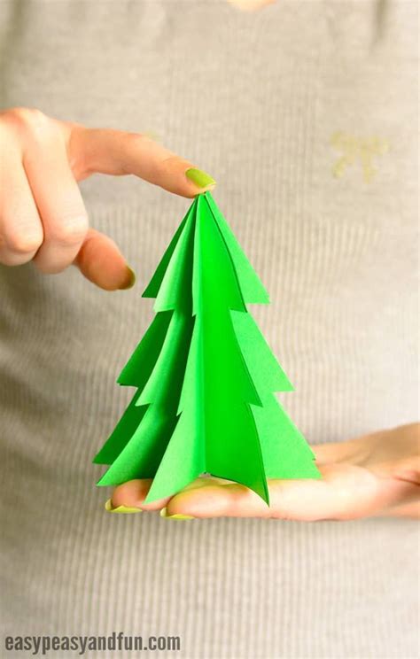3d Paper Christmas Tree Template For Kids Christmas Tree Template