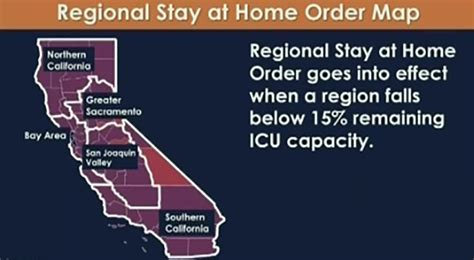 As the us grapples with the rapid spread of the novel coronavirus that has the health care system at a tipping point, a growing number of states are ordering their residents to stay at home. Newsom Announces Regional Stay-At-Home Order As California Faces Acute Shortage Of ICU Beds ...