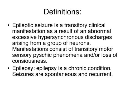 Epilepsie Definition