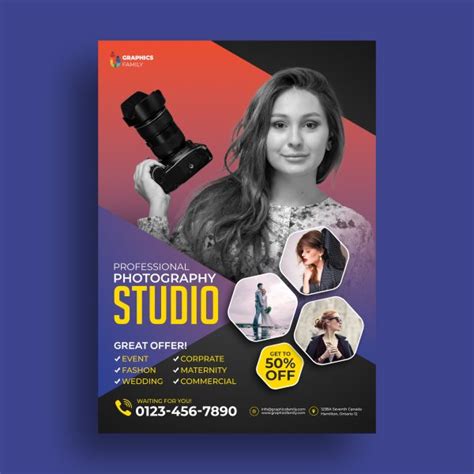 Photography Flyer Template Psd Image GraphicsFamily