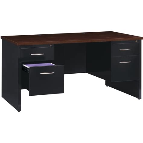 Llr 79141 Lorell Fortress Modular Series Double Pedestal Desk