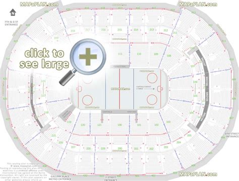Washington Dc Verizon Center Seat Numbers Detailed Seating Plan