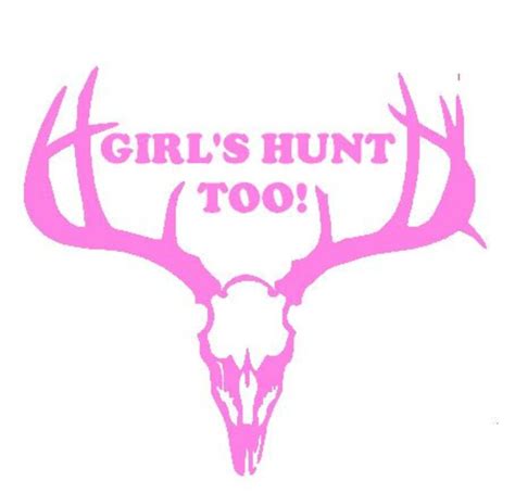 hunting decal girls hunt too car truck vinyl decal pink hunting because girls hunt too etsy uk