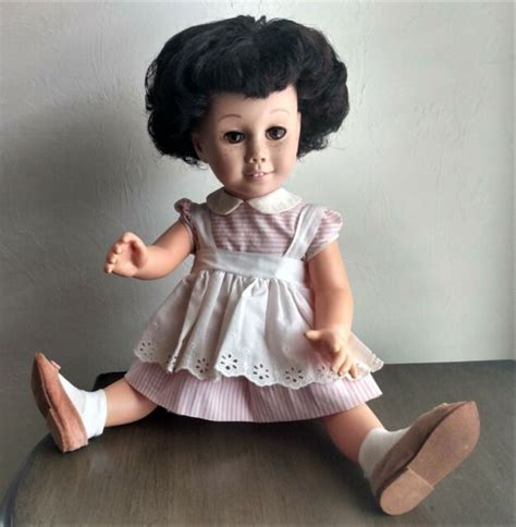 1 Chatty Cathy Doll Vintage 1960s Open Right Hand 2 Toned Brunette