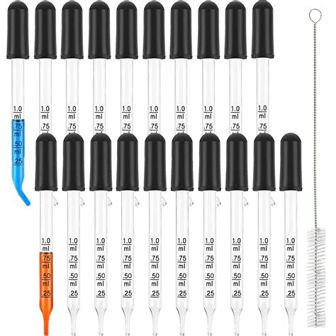 Buy Starthi Pipettes Dropper With Black Rubber Head Straight Tip