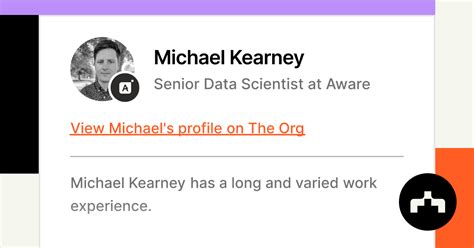 Michael Kearney Senior Data Scientist At Aware The Org