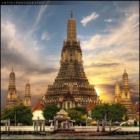 Wat Arun Temple Of The Dawn Bangkok Thailand Hdr Flickr