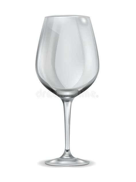 clear empty drinking glass vector mockup stock vector illustration  glossy soda