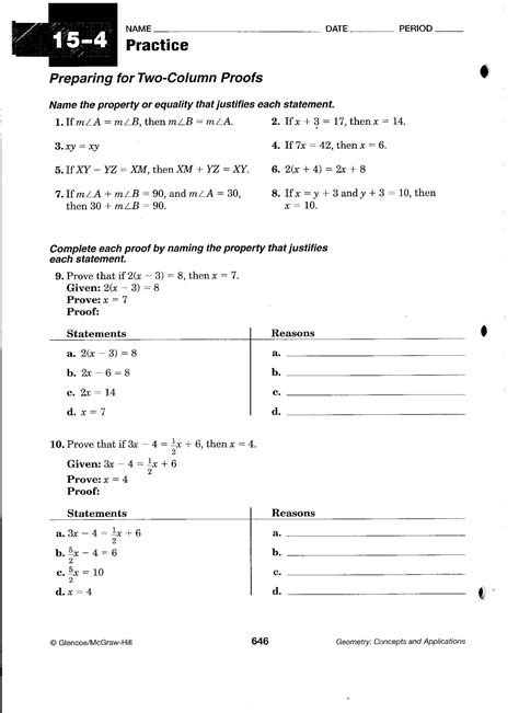 Logic Proofs Worksheet With Answers