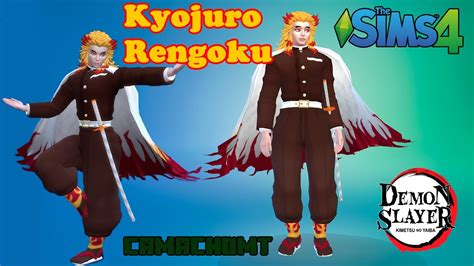 Kyojuro Rengoku Demon Slayer Kimetsu No Yaiba Sims 4 Youtube