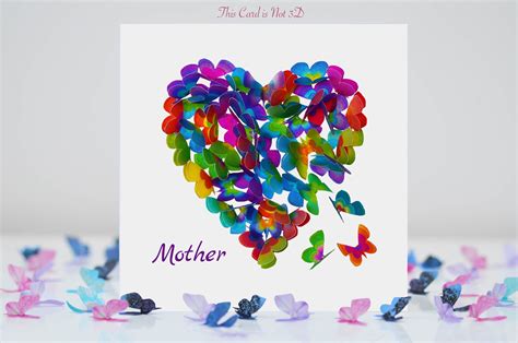 Mother Butterfly Mothers Day Card Mothers Day Etsy