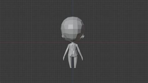 Chibi Low Poly Base Mesh 3d Model Cgtrader