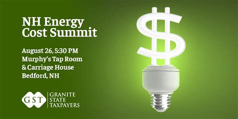 New Hampshire Energy Cost Summit Granite State Taxpayers