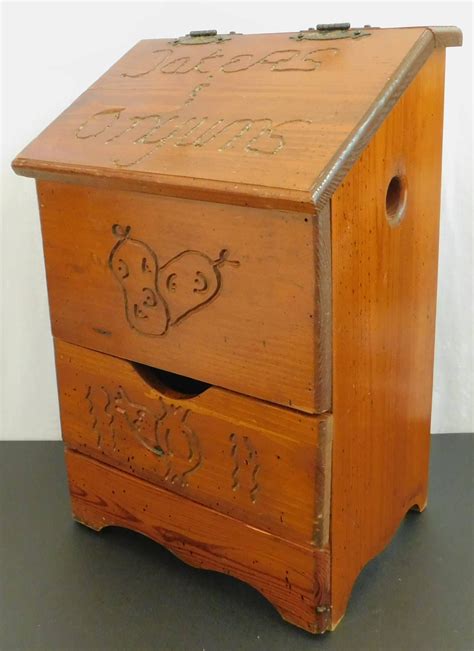 Tater and onion bin refinish : Pin on Vintage Kitchen Decor Kitchenalia