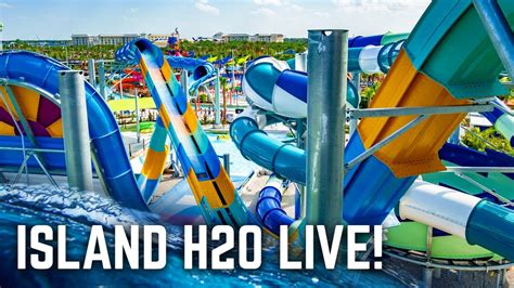 All Water Slides At Island H2o Live Water Park In Florida Youtube