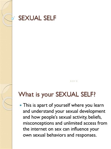 Sexualselfpptx Human Sexuality Human Sexual Activity
