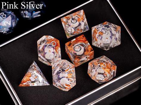 Liquid Core Dice Set For Magic The Gathering Resin Dice Set Etsy