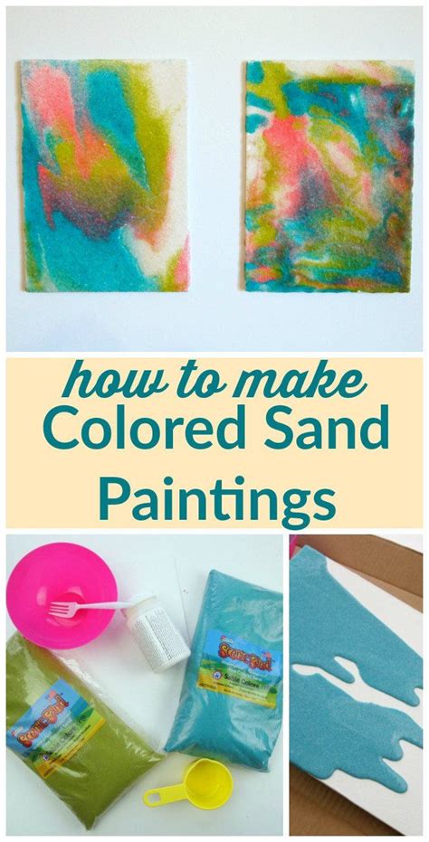 Diy Colored Sand Paintings Sand Art Projects Sand Crafts Colored