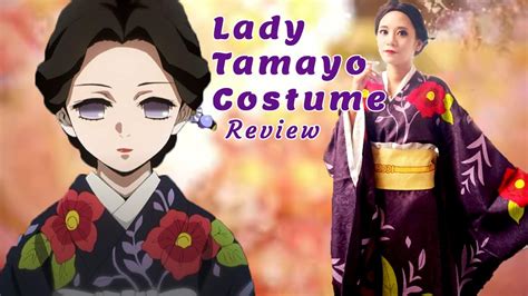 Lady Tamayo Costume Review Kimetsu no Yaiba - YouTube