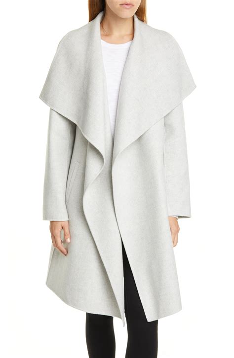 Nordstrom Signature Cascade Collar Double Face Wool And Cashmere Coat Available At Nordstrom