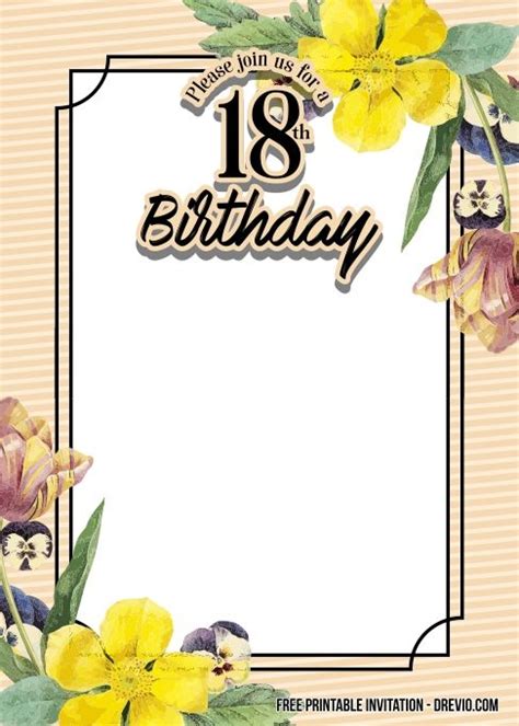 Pin On Party Invite Template