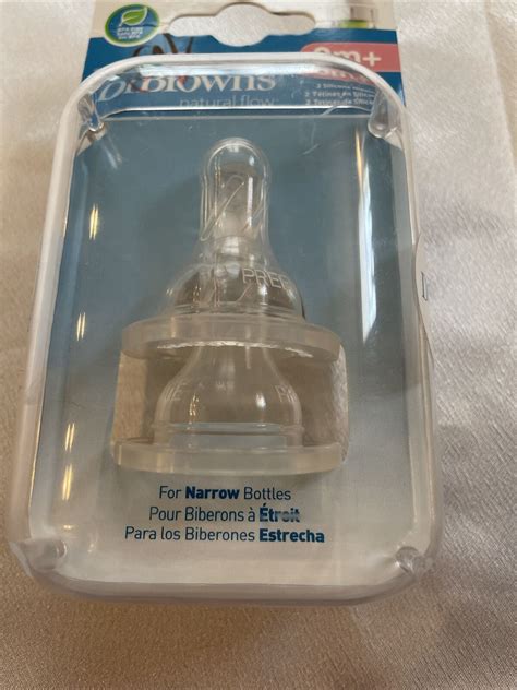 New Dr Browns Preemie Flow M Pack Silicone Nipples For Narrow