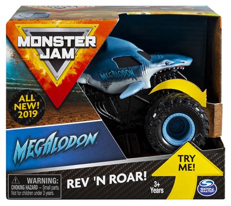 Buy Monster Jam Rev N Roar Truck Megalodon At Mighty Ape Australia