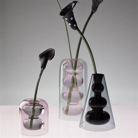 Playful Double Walled Glass Bump Vase Designs By Studio Tom Dixon