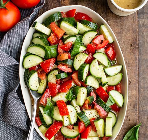 Cucumber Tomato Salad With Italian Vinaigrette Ethical Today