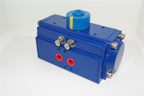 Polyester Coating Pneumatic Rack And Pinion Actuator 0~90 Degree