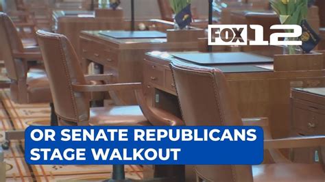 oregon senate republicans stage walkout youtube