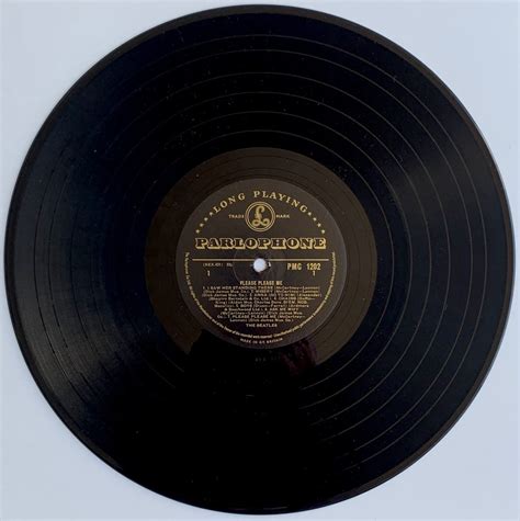 The Beatles Promotional Black And Gold Parlophone “please Please Me” Lp