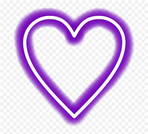 Neon Transparent Purple Heart Purple Hearts Transparent Background