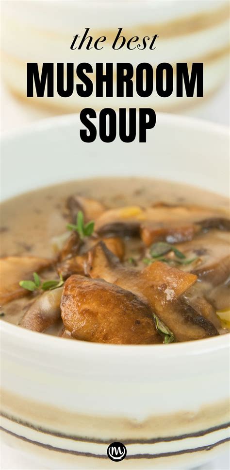 HEALTHY MUSHROOM SOUP (NO CREAM) | Recipe | Best mushroom soup ...