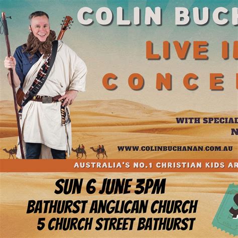 The revised common lectionary is a lectionary of readings or pericopes from the bible for use in christian worship, making provision for the liturgical year . Bandsintown | Colin Buchanan Tickets - Bathurst Anglican ...