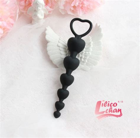 Cute Heart Silicone Ball Anal Butt Plug Elastic Prostate Etsy