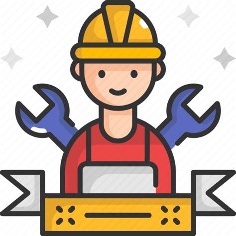 Construction Worker Contractor Labor Labour Worker Icon