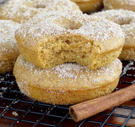 Pumpkin Spice Cinnamon Sugar Donuts Sprinkle Some Sugar