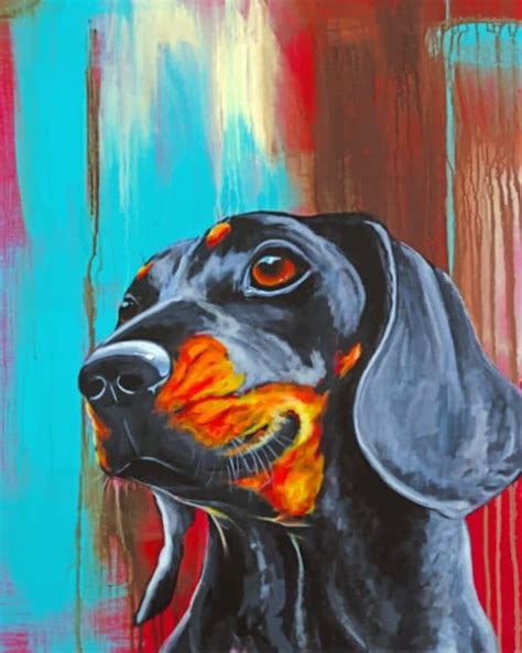 Dachshund Dog Paint By Numbers Num Paint Kit