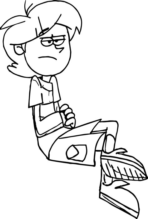 Tyler Sketch Supernoobs Coloring Page Wecoloringpage
