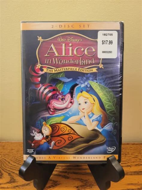 Alice In Wonderland Dvd 2 Disc Set Walt Disneys The Masterpiece