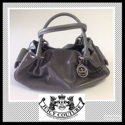 Grey Juicy Couture Handbag Leatherback Semashow Com