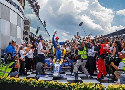 Rossi On Top Of World After Slowing To Indy 500 Win