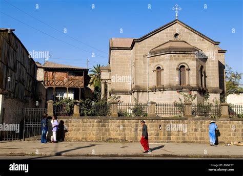 Ethiopia Addis Ababa Greek Orthodox Church On Adwa Avenue Stock Photo